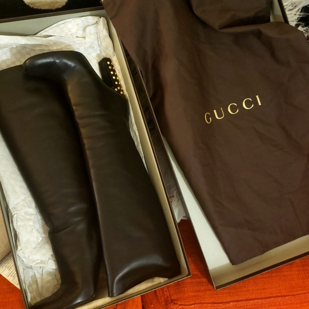 *featured in NEW Robert Rodriguez FILM* Gucci Redono leather boots size 37.5